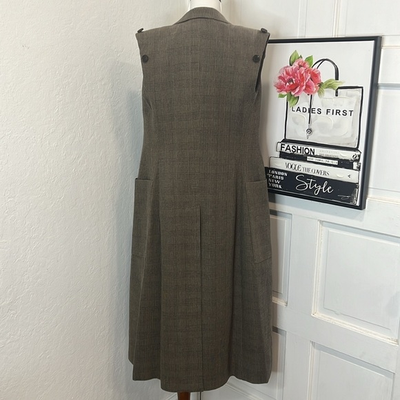 Rokh Checked Double Breasted Covertible Coat Size 0US - Picture 6 of 11